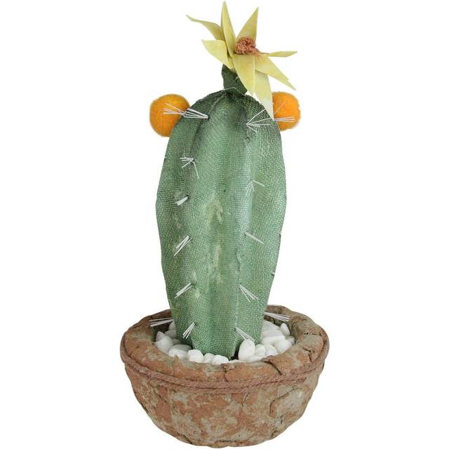 Northlight 12 Green Potted Southwestern Style Artificial Cactus Plant