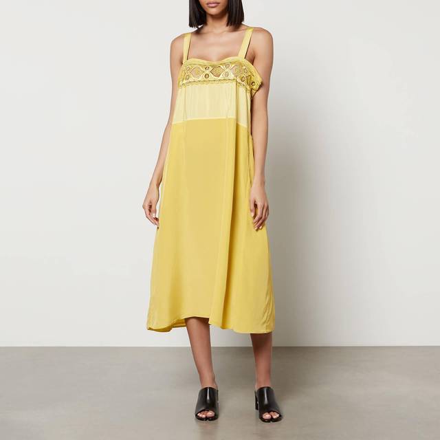 Maison Margiela, Klänning, Dam, S, Elegant Svart Klänning - yellow (S)