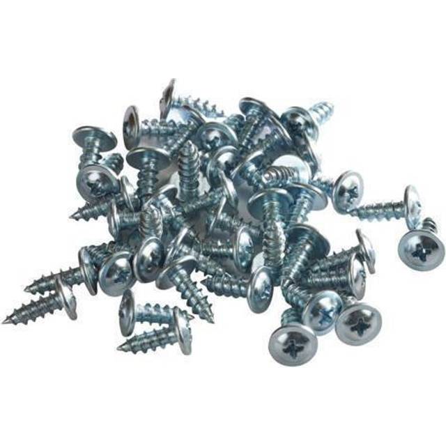 100 Pack Rok Hardware #8 x 1/2 12.7mm Standard Thread Truss Head Screws Wood Work MDF Zinc  ROKS8X12TPSZ