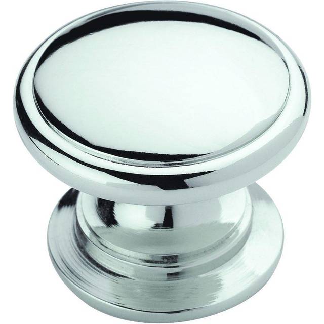 Amerock | Cabinet Knob | Polished Chrome | 1-1/4 inch (32 mm) Diameter | Ravino | 25 Pack | Drawer Knob | Cabinet Hardware