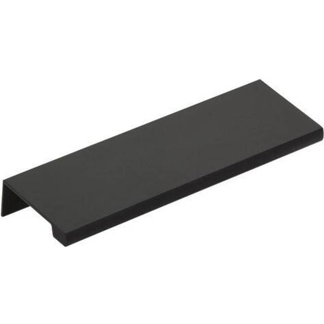 Emtek 87110US19 4 in. Center to Center Cabinet Edge Pull, Flat Black