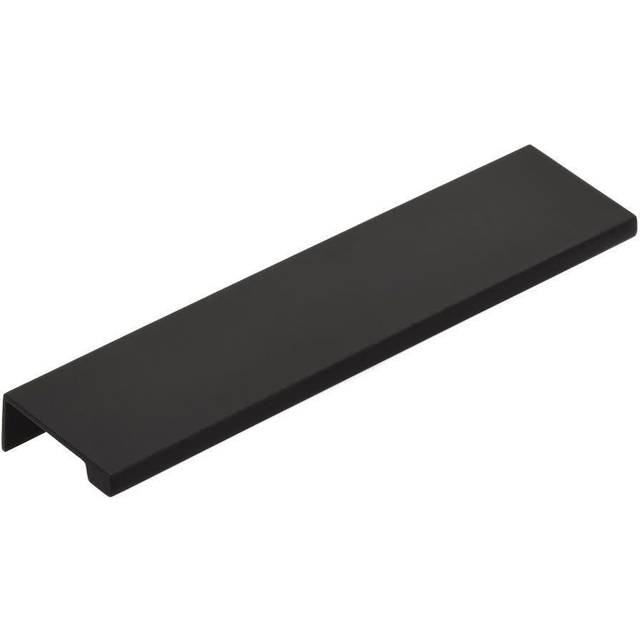 Emtek 87120US19 6 in. Center to Center Cabinet Edge Pull, Flat Black