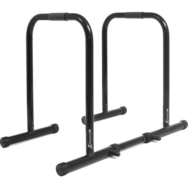 ProsourceFit Dip Stand Station, Heavy Duty Ultimate Body Press-Bar med säkerhetskontakt för tricep dips