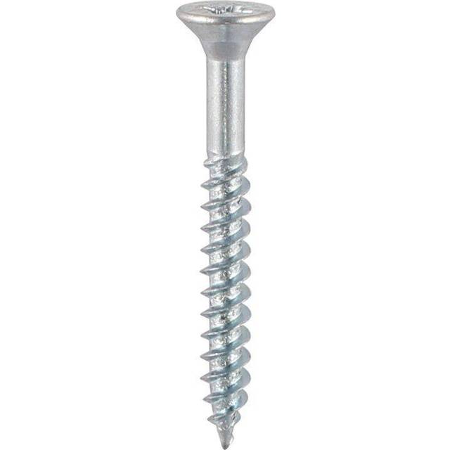 Timco - Twin Thread Zinc Countersunk Woodscrew 4 x 1/2 Qty 200