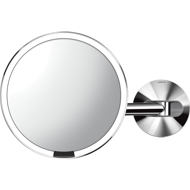 Simplehuman Round Hard-Wired Wall Mounted Makeup Sensor Mirror - Polished Chrome (23.11cm H X 35.05cm W X 7.87cm D)