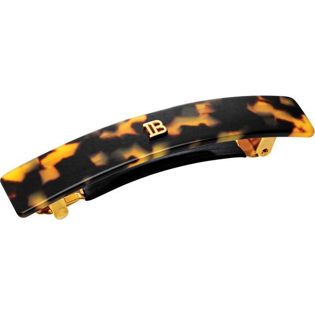 Balmain Cellulose Acetate Barrette Pour Cheveux Medium Tortoise Shell