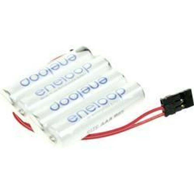 Panasonic eneloop Reihe F1x4 Batteripack Antal celler: 4 Batteristorlek: AAA (R03) Kabel, Kontakt NiMH 4.8 V 750 mAh