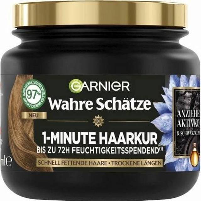 Garnier Wahre Schätze ausgleichende Charcoal Haarmaske, Formel