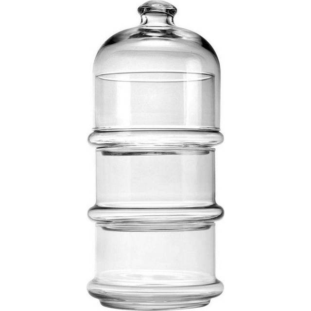 Set 3 stackable cups with bell villa patisserie glass tower pasabache