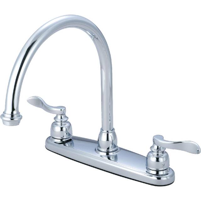 Kingston Brass KB8791NFLLS NuWave French Centerset Kitchen Faucet  Pol