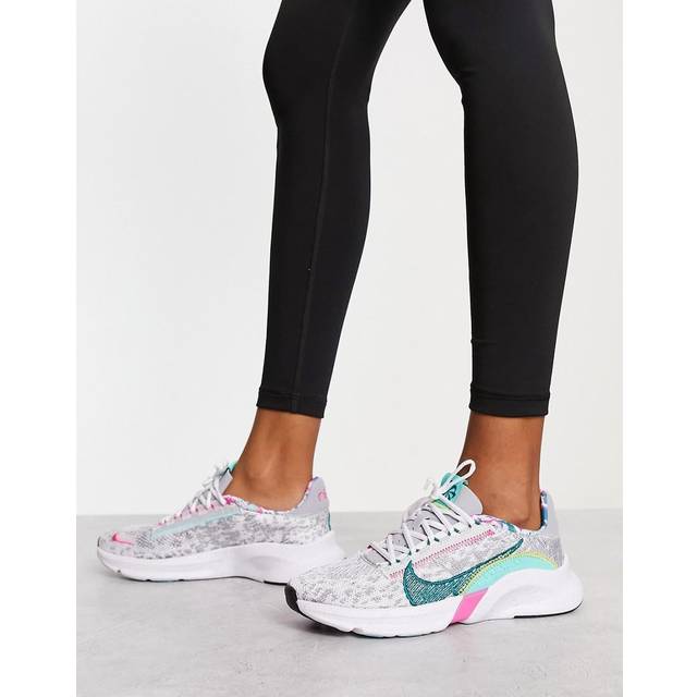 (WMNS) Nike SuperRep Go 3 Flyknit Next Nature 'Photon Dust Dynamic Turquoise' DH3393-001 - Photon Dust/Wolf Grey/Dynamic Turquoise - 7
