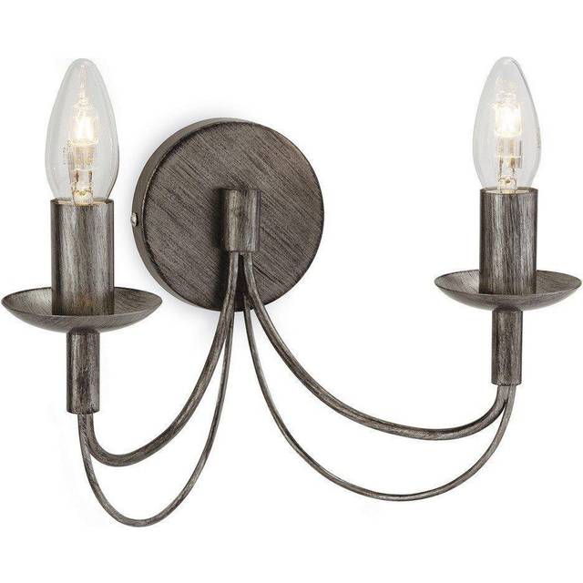 Firstlight Regency Classic Style 2-Light Wall Light Antique Silver