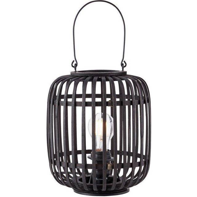 Endon 101674 Mathias 1 Light Table Lamp Dark Bamboo &amp; Plywood With