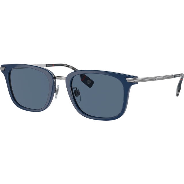 Burberry BE4395 PETER Asian Fit 405880 51 Blåa Solglasögon Män
