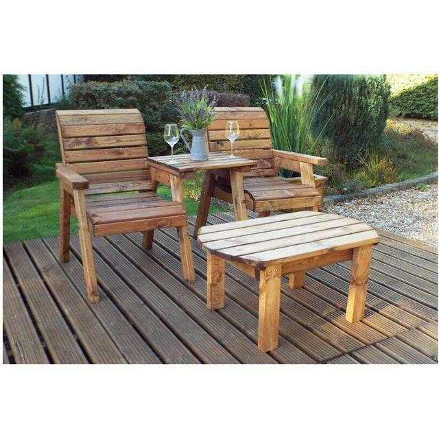 Twin Companion Set Dining - Straight. Quality - W160 x D170 x H98 - Fully Assembled