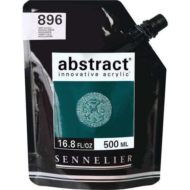 Sennelier Abstract Acrylic Paint 500ml Phthalo Green (Satin)