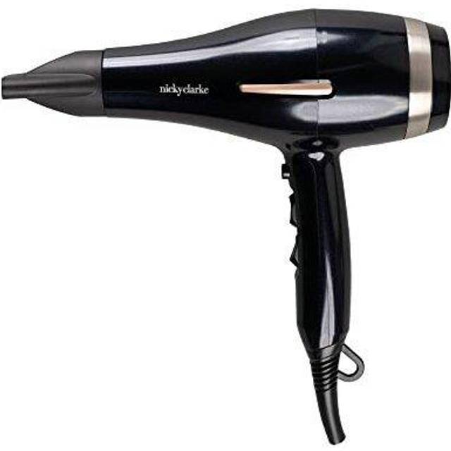 Nicky Clarke Frizz Control Lightweight 2200W AC Hair Dryer, NHD501 - Black/Rose Gold