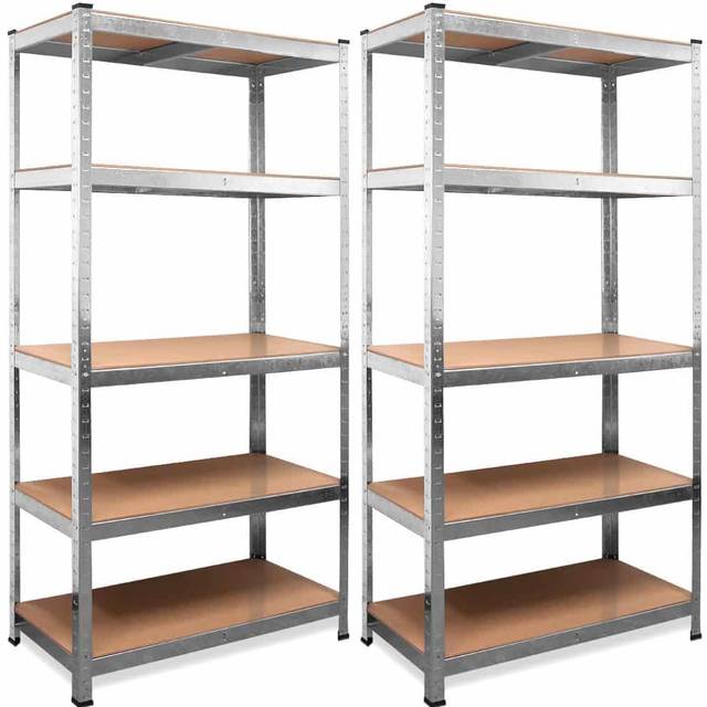 Heavy Duty Shelving 2Pcs Set 180x90x40cm Galvanized 875kg