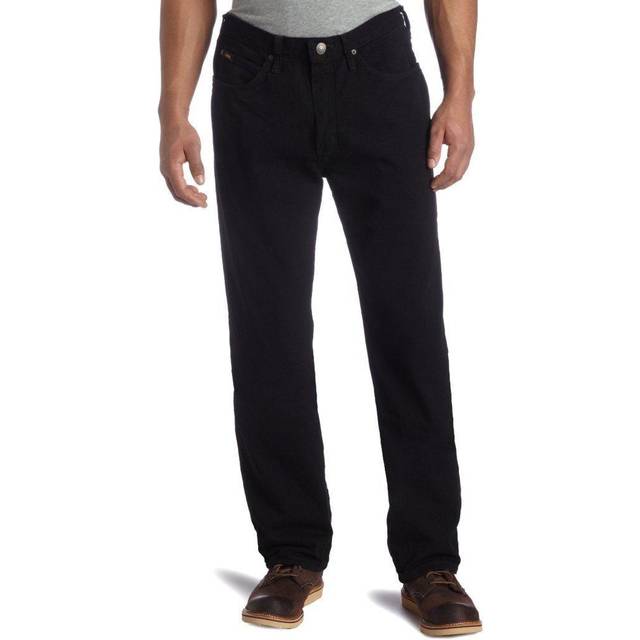 Lee mäns avslappnade passform raka ben jeans, Dubbel svart, 32W x 36L