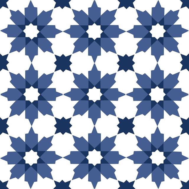 FloorPops Zellige Peel & Stick Floor Tiles - Blue