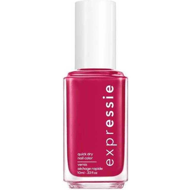 Essie expressie snabbtorkande nagellack i rött, nr 490 spray it to say it, vegansk formel utan ingredienser av animaliskt ursprung