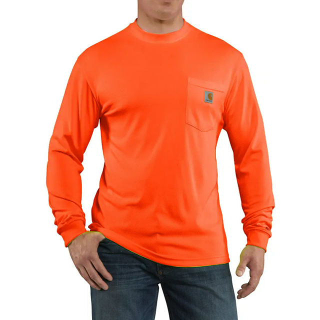 Carhartt Men's High Visibility Force Color Enhanced Long Sleeve Tee Br