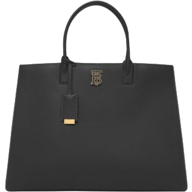 Burberry Black Grainy Leather Medium Frances Bag (Size 16.1 x 5.7 x 11.4in)