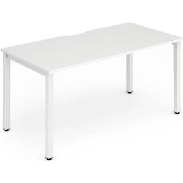 Evolve Single White Frame Bench Desk 1400 White - BE111