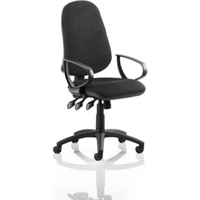 Eclipse Plus Extra Large Lever Task Operator Chair with Loop Arms Black - black