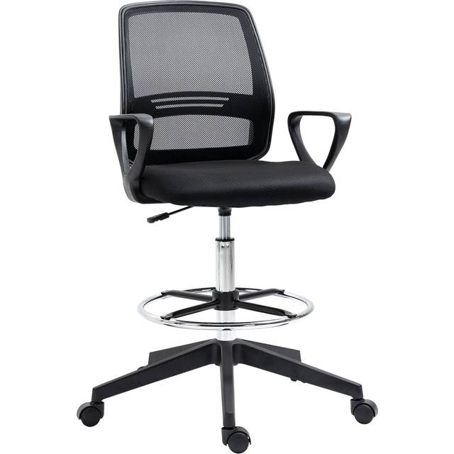 Vinsetto Tall Office Chair Black Mesh Fabric, Plastic, Foam, Metal 921-187V70