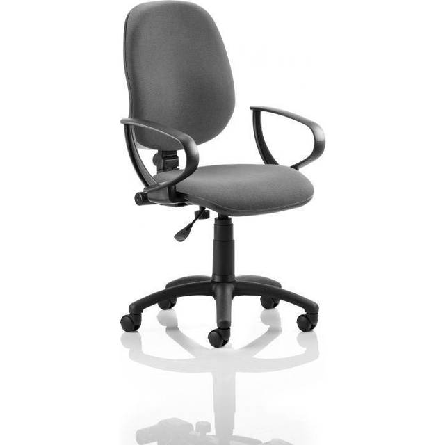 Eclipse I Lever Task Operator Chair Charcoal With Loop Arms