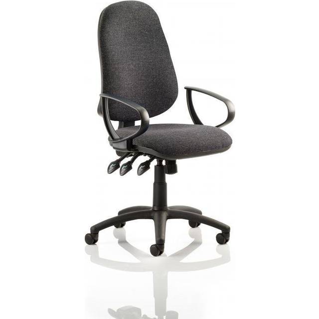 Eclipse Plus Extra Large Lever Task Operator Chair with Loop Arms Charcoal - charcoal