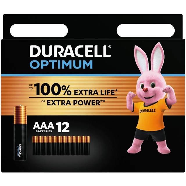 Duracell Optimum AAA LR03 Batteries | 12 Pack