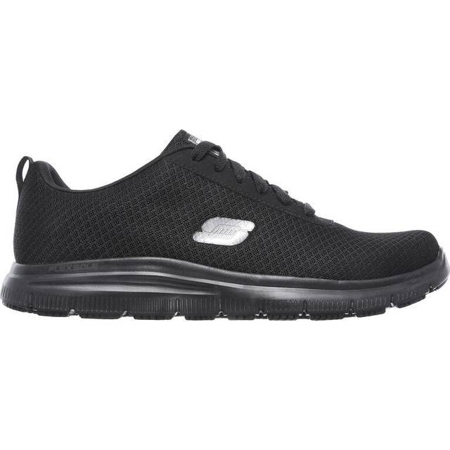 Skechers Mens Flex Advantage Bendon Work Shoe  Black  95 Wide