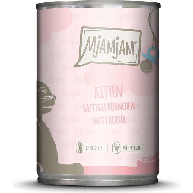 MjAMjAM Kitten 6 x 400 g - Saftig kyckling med laxolja