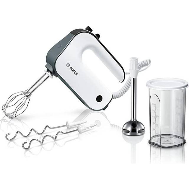 Bosch Styline 500 MFQ49700 Elvisp med tillbehör, Vit, Grå, Flera delar