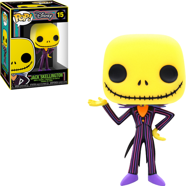 Nightmare Before Christmas Black Light Jack POP! - Black&#47;Purple&#47;Yellow (One-Size)