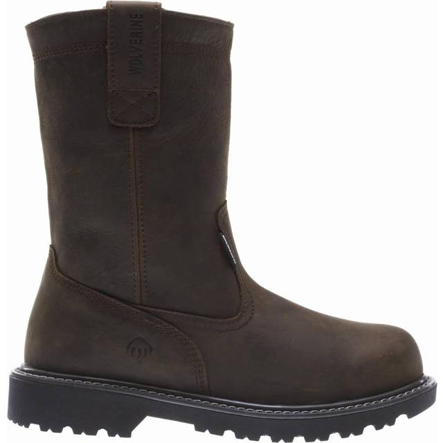 "WOLVERINE Men's Floorhand 10"""" Waterproof Steel-Toe Wellington Boot  D"