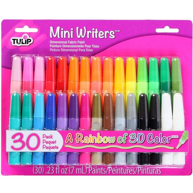 Tulip Dimensional Fabric Paint Set .23oz 30/Pkg-Rainbow