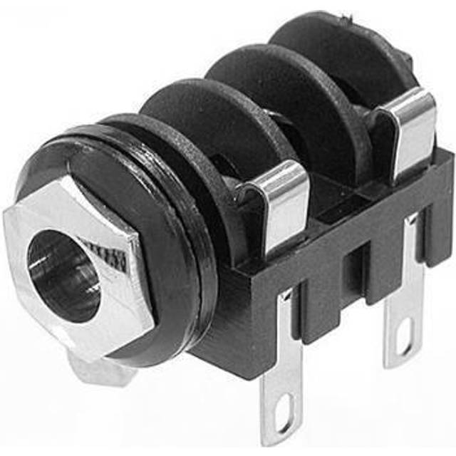 Neutrik NMJ2HC-S Hörlursuttag 6.35 mm Hona inbyggd horinsontell Antal poler: 2 Mono 1 st