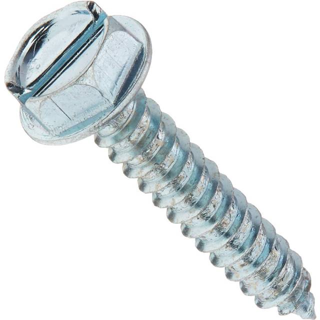 The Hillman Group 41020 Hex Washer Head Slotted Sheet Metal Screw  10-Inch x 1-Inch  50-Pack