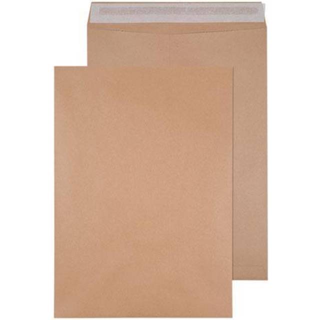 Q-Connect Envelopes 458x324mm Pocket Self Seal 135gsm Pk 125- KF71465