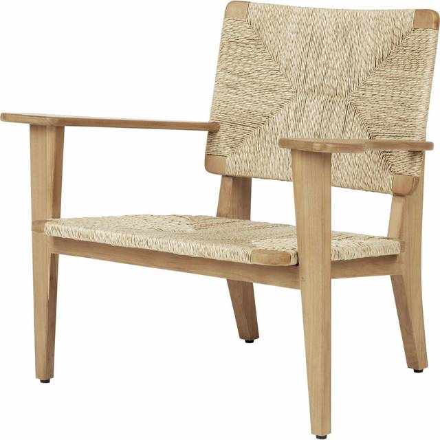 GUBI F-chair Outdoor lounge stol Teak
