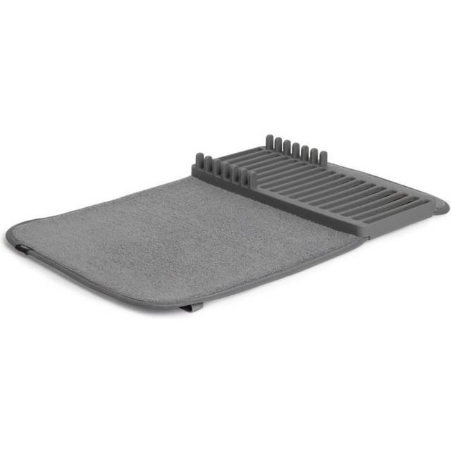 Umbra 1004301-149 UDRY Mini Dish Drying Rack & Microfiber Dish Mat, 20 x 13 in. - Charcoal