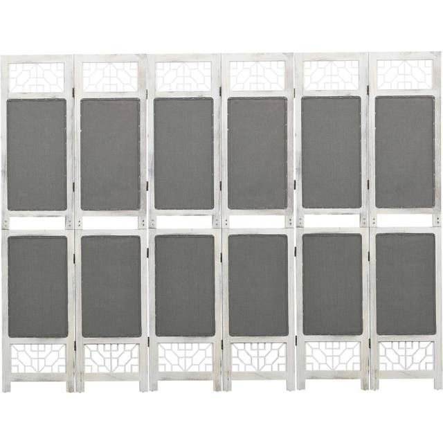 vidaXL 6-Panel Room Divider Grey 210x165 cm Fabric