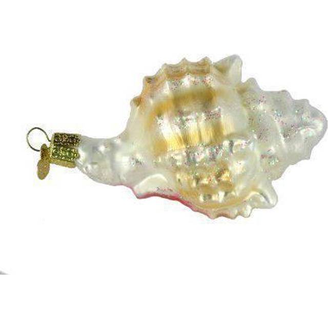 Old World Christmas Ornaments: Beach Shells Glass Blown Ornaments for Christmas Tree, Mexican Seashell
