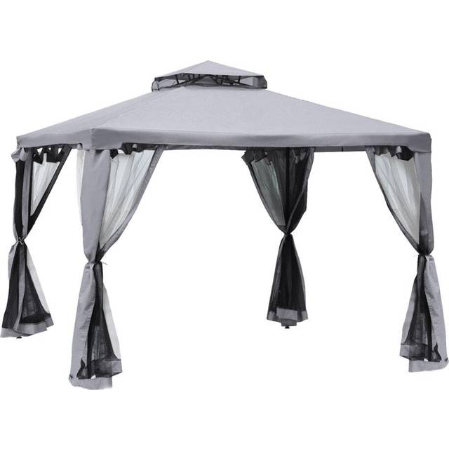 Outsunny Gazebo 3m x 3m Grey | TJ Hughes