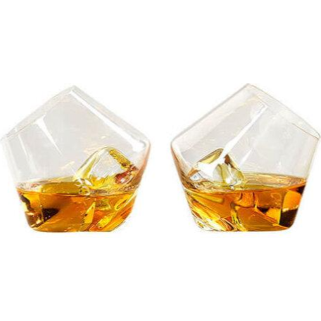 Gentlemen's Hardware Set of Two Rocking Whisky Glasses