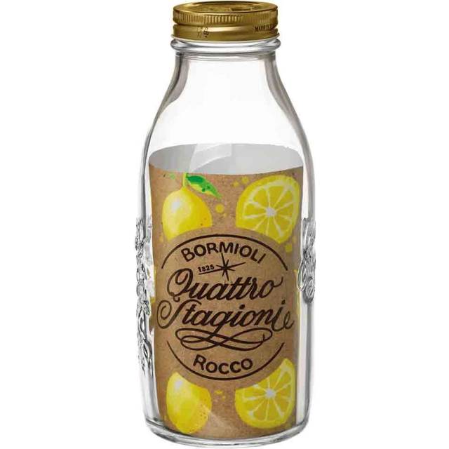 1L Quattro Stagioni Glass Bottle with Screw Top Lid