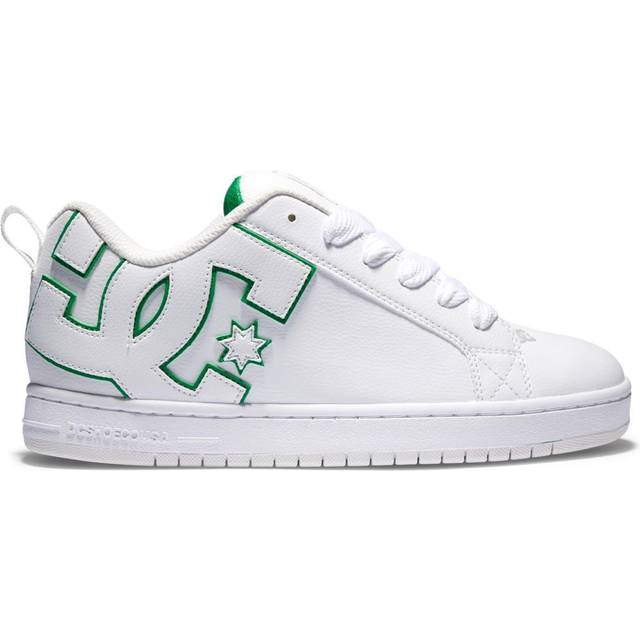 Dc shoes court graffik mens skate trainers in white black - 8 uk